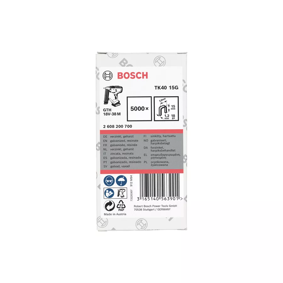 Agrafes résinées pour GTK 40 BOSCH